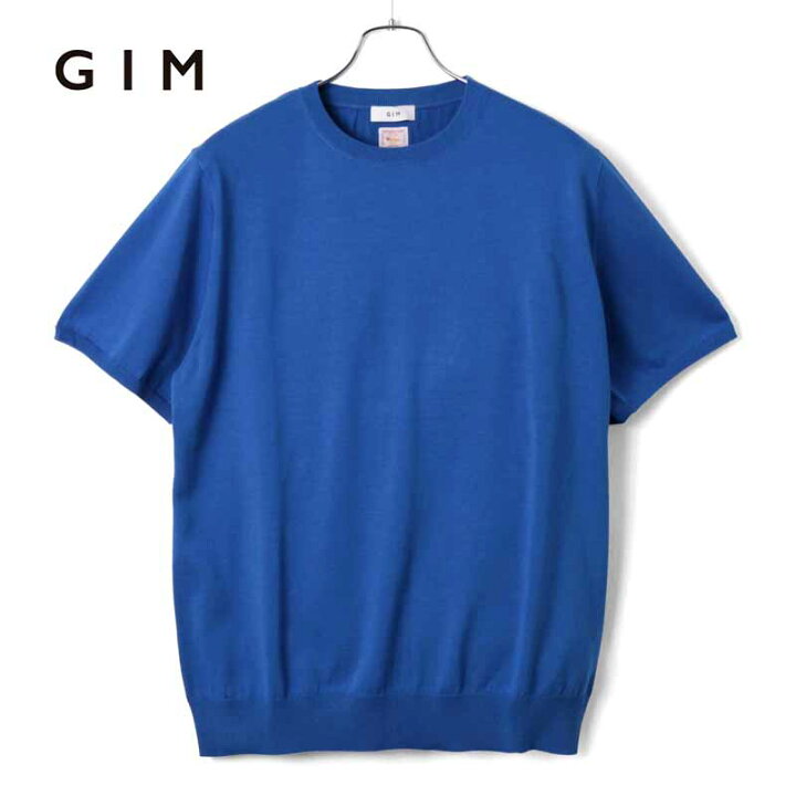 楽天市場】GIM / ジム｜シーアイランドコットン18G半袖クルーネック 