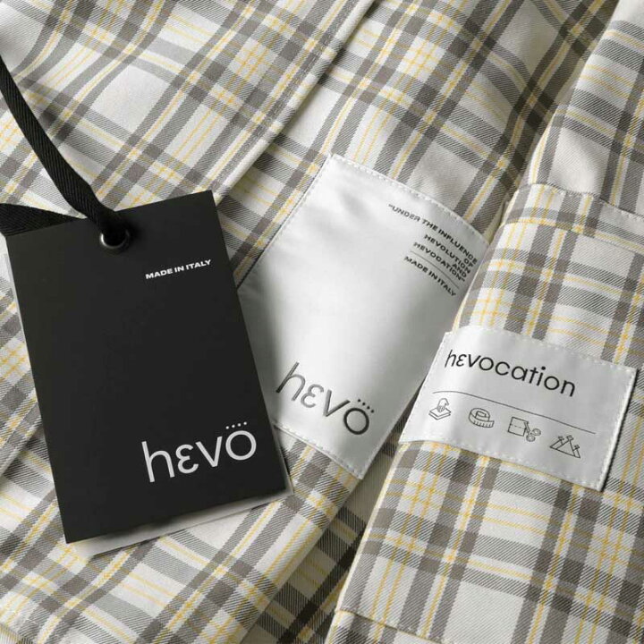 楽天市場】HEVO / イーヴォ｜コットンギャバジンチェック柄2Bダブル 