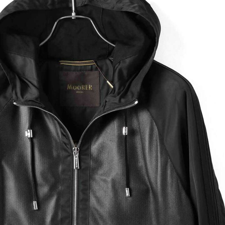 楽天市場】【55%OFF】 MOORER / ムーレー｜パンチングレザー×ナイロン 