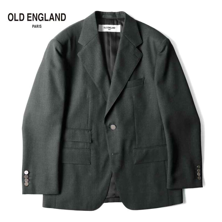 50 OFF OLD ENGLAND オールドイングランド ウールギャバジン2Bジャケット チャコールグレー 3シーズン ブレザー ビジネス メンズ 日本製 アウトレット WISE MAN S STORE 店