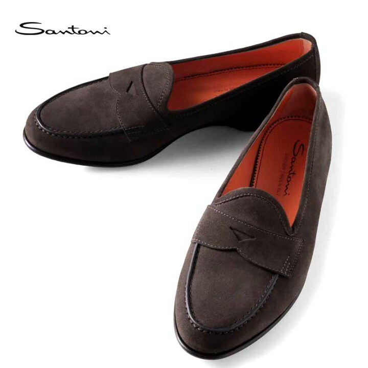 楽天市場】【40%OFF】Santoni / サントーニ｜スエードコインローファー  