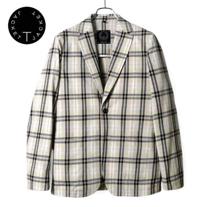 楽天市場】【50%OFF】T-JACKET / ティージャケット｜チェック柄 