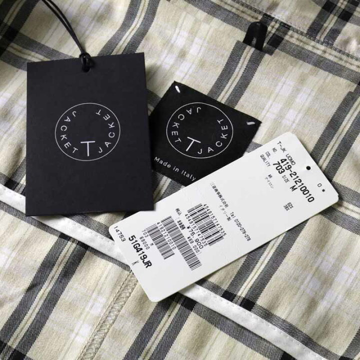 楽天市場】【50%OFF】T-JACKET / ティージャケット｜チェック柄 