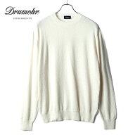 Drumohr / ドルモア｜コットンナイロンパイル調ハイゲージクルーネックニット(D9SP113)｜（エクリュホワ…