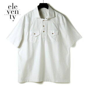 �y40%OFF�z eleventy / �C���u���e�B�b�X�g���C�v���R�b�g���W���[�W�[�����v���I�[�o�[�E�G�X�^���V���c(K75POLK05)�b�i�z���C�g×�O���[�W���j�b �t�� eleventy PLATINUM �����|���V���c �E�G�X�^���V