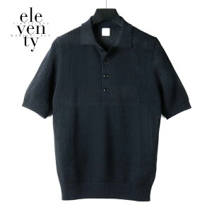 �y40%OFF�z eleventy / �C���u���e�B�b�����R�b�g�����b�V���j�b�g�|���V���c(K76POLK18)�b�i�l�C�r�[�j�b �t�� eleventy PLATINUM �����|���V���c �T�}�[�j�b�g �Z�[�^�[ �����Y �C�^���A �A�E�g���b�g
