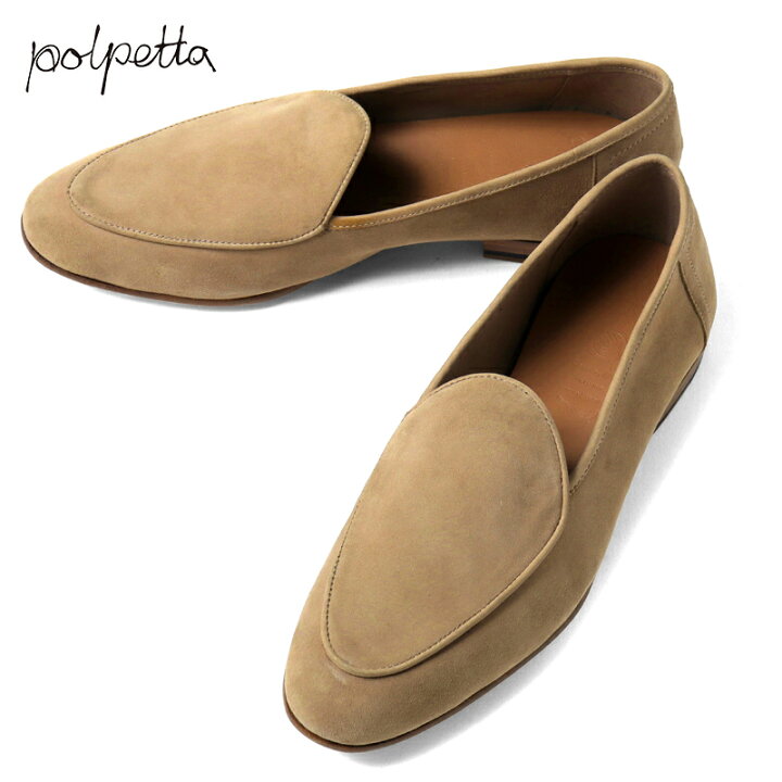 楽天市場】POLPETTA / ポルペッタ｜ゴートスエードレザーローファー