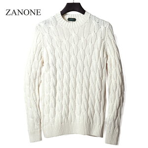 �y40%OFF�z ZANONE / �U�m�[�l�b�P�[�u���҂݃R�b�g�����[�Q�[�W�N���[�l�b�N�j�b�g(811258 ZM365)�b�i�I�t�z���C�g�j�b �t�� �Z�[�^�[ �����j�b�g �`�����L�[�j�b�g �A�����j�b�g 5�Q�[�W 5G ����