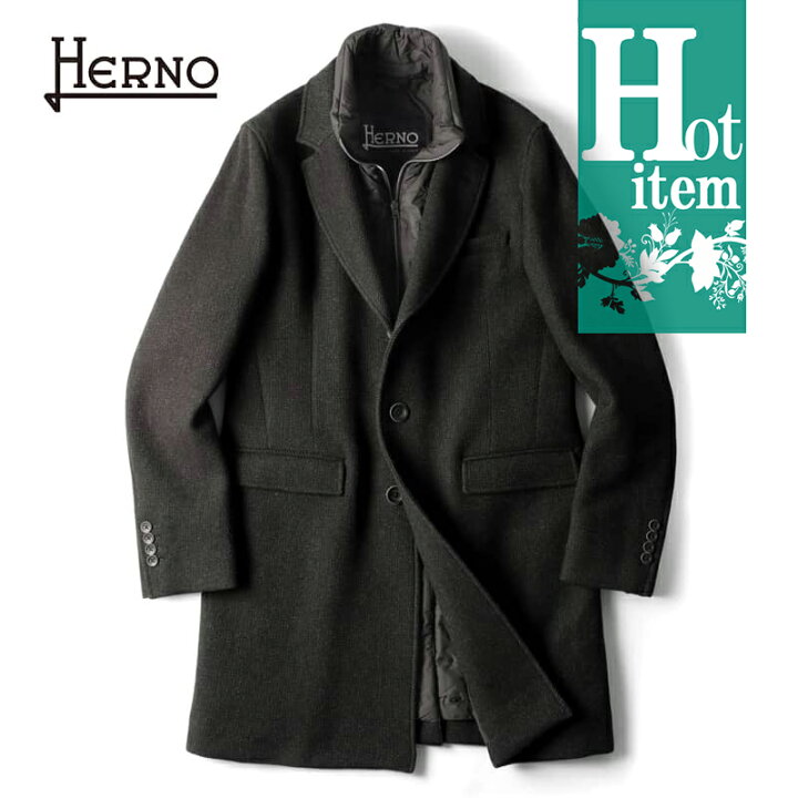 楽天市場】HERNO / ヘルノ｜ウールナイロンストレッチツイード中綿入り 