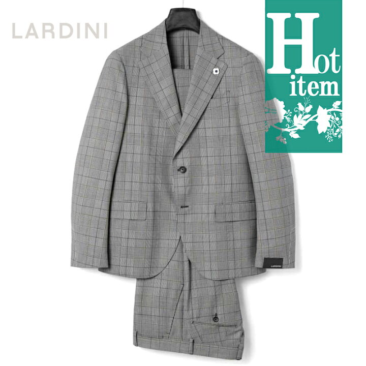 楽天市場】LARDINI / ラルディーニ｜サマーウールグレンチェック柄2B  