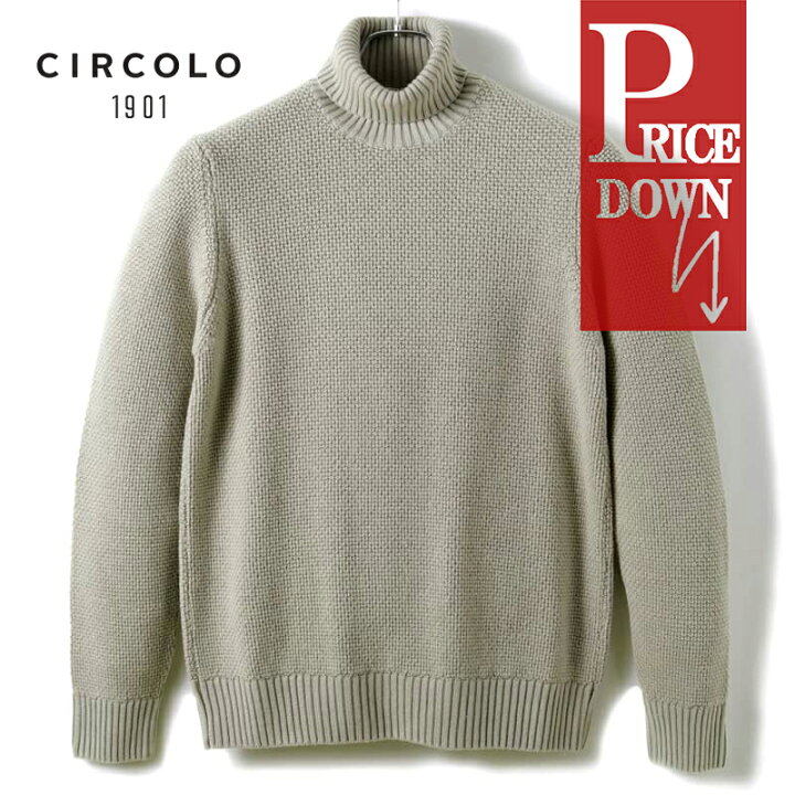 楽天市場】CIRCOLO1901 / チルコロ1901｜製品染めウール鹿の子編み 