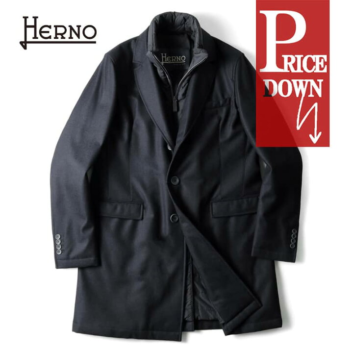 楽天市場】HERNO / ヘルノ｜Loro Piana GREEN STORM SYSTEMウール 
