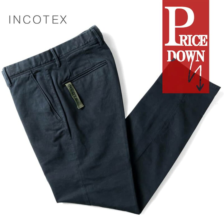 新品未使用】INCOTEXドローコード/コットンストレッチパンツ （INCOTEX 