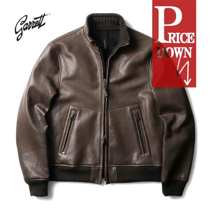 GARRETT / ギャレット｜ウォッシュドヌバックレザースタンドカラー 