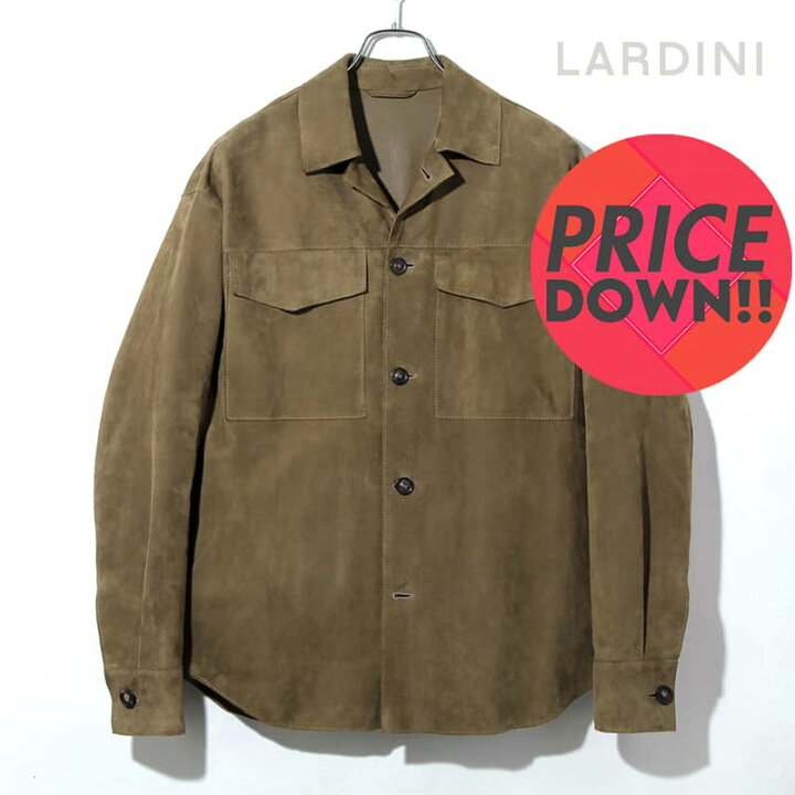 楽天市場】LARDINI / ラルディーニ｜スエードレザーシャツジャケット 