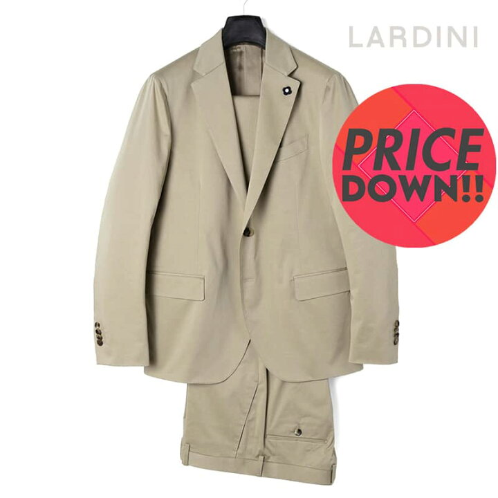 楽天市場】LARDINI / ラルディーニ｜コットンストレッチサテン2Bスーツ 