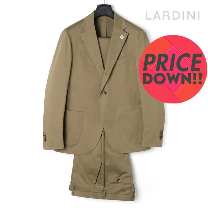 楽天市場】LARDINI / ラルディーニ｜コットンストレッチサテン3Bスーツ 