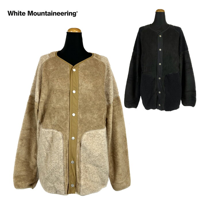 楽天市場】White Mountaineering / PATCHWORK FLEECE BLOUSON ホワイト 