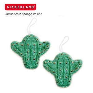 KIKKERLAND / Cactus Scrub Sponge set of 2 LbJ[h T{e XNuX|W Zbg