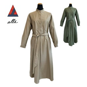 alls / MILITALY MOLESKIN DRESS �I�[���Y �~���^���[���[���X�L�� �h���X