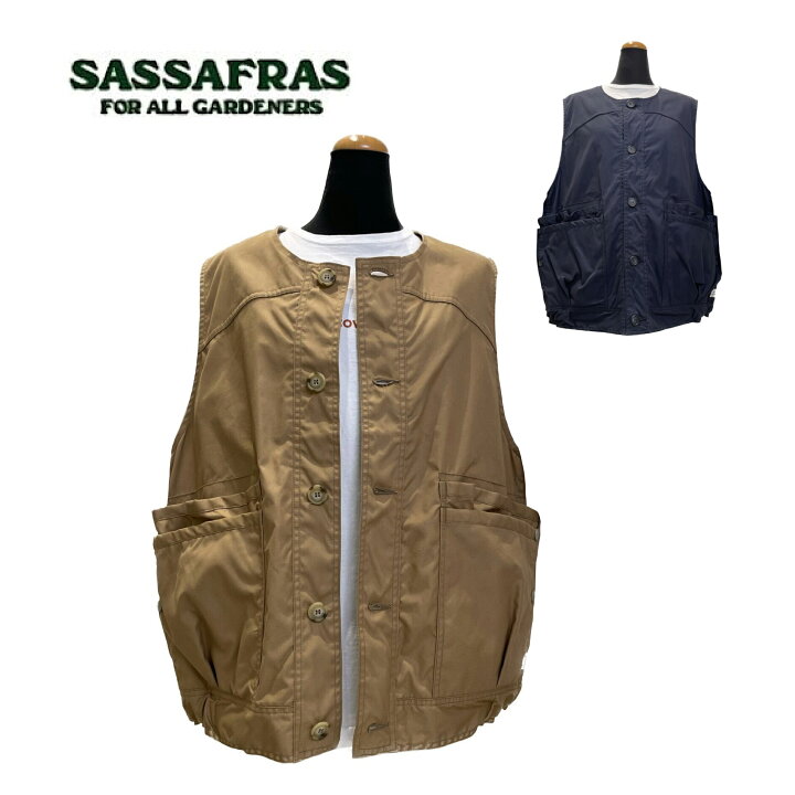 楽天市場】SASSAFRAS / Overgrown Hiker Vest ササフラス オーバー 