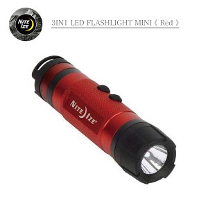 NITEIZE / 3IN1 LED FLASHLIGHT MINI (RED) �i�C�g�A�C�Y 3in1 LED�t���b�V�����C�g �~�j ���b�h