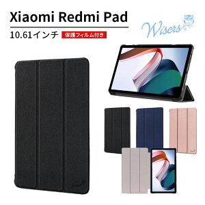 wisers �ی�t�B�����t�� �^�u���b�g�P�[�X Xiaomi Redmi Pad 10.6�C���` ��p �����^ �X���� �P�[�X �J�o�[ [2022 �N �V�^] �S3�F �u���b�N�E�_�[�N�u���[�E���[�Y�S�[���h