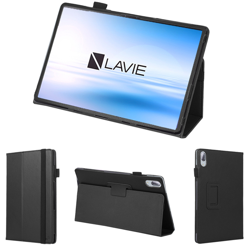 wisers 保護フィルム・タッチペン付き タブレットケース NEC LAVIE LAVIE T11 T1195 BAS PC-T1195BAS 11.5インチ 2021年新型 専用 ケース カバー  全2色 ブラック・ダークブルー