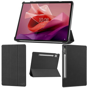 wisers �ی�t�B�����t�� Lenovo Tab P12 ZACH0078JP 12.7�C���` �^�u���b�g ��p �����^ �X���� �P�[�X �J�o�[ [2023 �N �V�^] �S7�F �u���b�N �_�[�N�u���[ �X�J�C�u���[ �s���N �I�����W ���[�Y�S�[���h