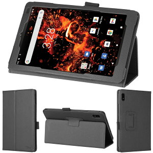 wisers Orbic TAB8 4G ORB8L1TB-RW/JP ��p�^�u���b�g�P�[�X 8�C���` �Ή� ( �ی�t�B���� �t�� / �X�^���h�^�C�v ) �^�u���b�g�J�o�[ 2023�N �V�^ �S2�F �u���b�N�E�_�[�N�u���[