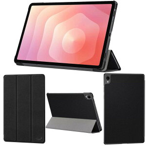 wisers Galaxy Tab S11 �^�u���b�g�P�[�X 11�C���` �Ή� ( �ی�t�B���� �t�� / �X�����^�C�v ) �^�u���b�g�J�o�[ 2025 �V�^ �S3�F �u���b�N �_�[�N�u���[ ���[�Y�S�[���h