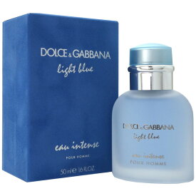 【20日P10・最大1,000円offクーポン】ドルチェ＆ガッバーナ DOLCE＆GABBANA ライトブルー オーインテンス プールオム EDP SP 50ml Light Blue Eau Intense Pour Homme【あす楽対応_お休み中】【香水 ギフト メンズ】【人気 ブランド ギフト 誕生日 プレゼント】