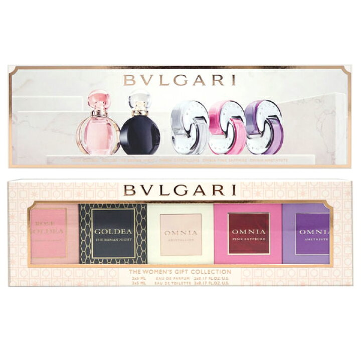 【8/10-8/15最大P10】ブルガリ BVLGARI ザ ウーマン ギフト コレクション N1 5ml×5種 ミニ香水 セット  (1459)【あす楽対応_お休み中】【香水 レディース】【人気 ブランド ギフト 誕生日 プレゼント】 香水フレグランスPARFUM de  EARTH