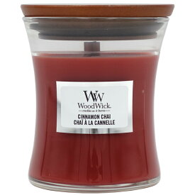 【最大P2倍・最大1000円offクーポン】ウッドウィック WoodWick ジャー (S) シナモンチャイ アロマキャンドル【当日発送_14時まで】
