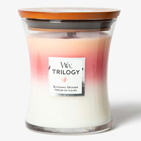 【P2倍・最大1000円offクーポン】ウッドウィック WoodWick トリロジー ジャー (M) ブルーミングオーチャード【当日発送_お休み中】