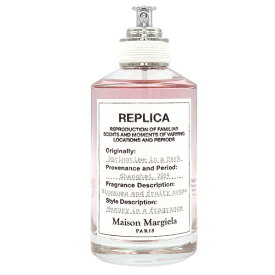 【P2倍・最大1000円offクーポン】メゾンマルジェラ Maison Margiela レプリカ スプリングタイム イン ア パーク EDT SP 100ml【訳あり・テスター・未使用品】【当日発送_お休み中】【香水 メンズ レディース】