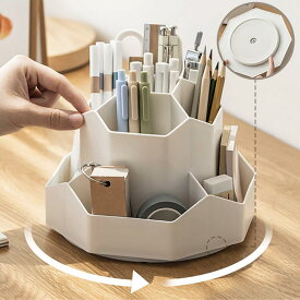 ＼全品10%OFFクーポン SS限定／ペンスタンド ペン立て ペンホルダー ペン入れ デスク収納 360度 回転 ペン立て 卓上 収納 かわいい　オフィス 大容量 デスクオーガナイザー デスク 文房具