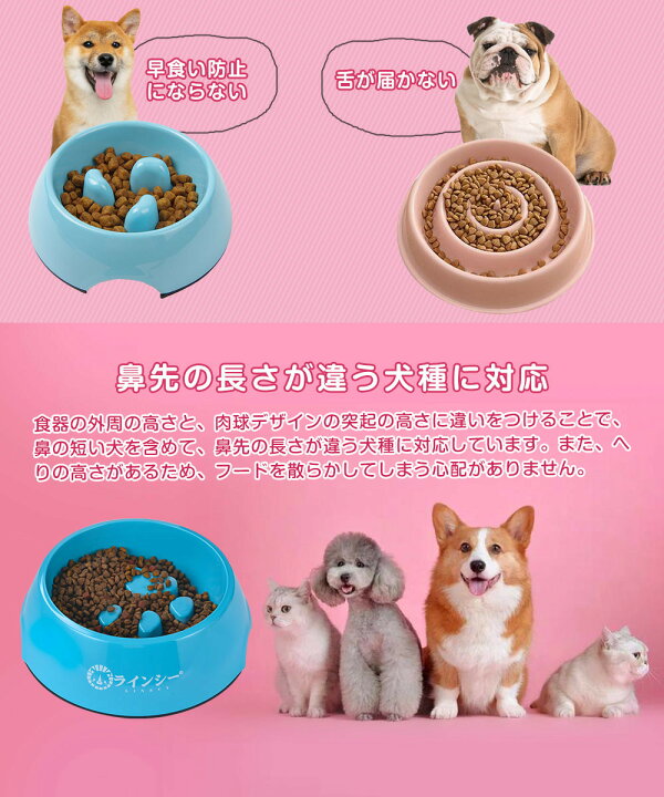市場 Linecy 超小型犬 小型犬 フードボウル 皿 早食い防止 中型犬 大型犬 犬 ペットボウル 早食い