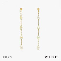 楽天市場】k10 ロングピアス ウェーブの通販