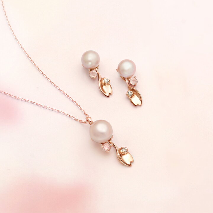 楽天市場】【あす楽対応】ピアス 桜 さくら パール ピンクパール 