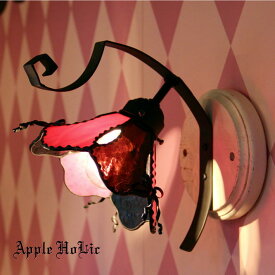 ブラケットライト 【Elise・エリーゼ】 LED対応 リボン 壁掛け照明 ステンドグラス ランプ