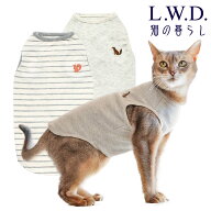 【アウトレット！65％OFF！/猫 ネコ 猫服 オーガニック タンクトップ ルームウェア 綿 コットン】オーガ…