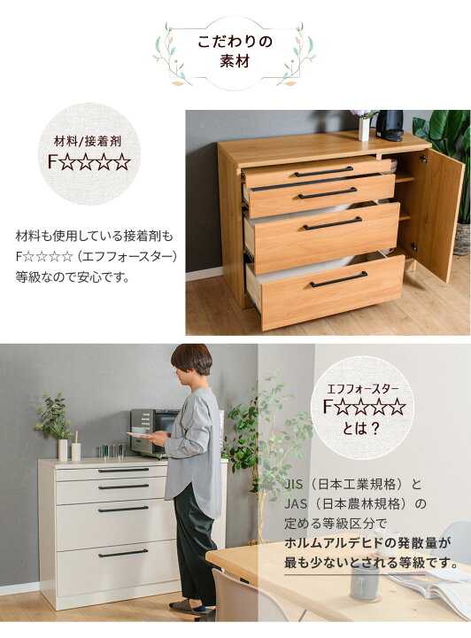 楽天市場】【送料/設置無料】キッチンカウンター 引き出し 扉 幅120cm 