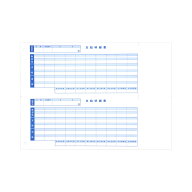 支給明細書 OBC 単票明細書 09-SP6101対応 FT-61S用サイズ 単票用紙 折り目 ミシン目入り 文字透け防止 …