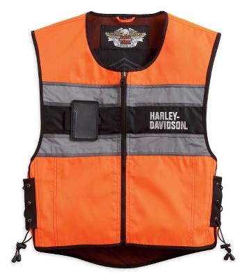 ハーレーダビッドソン Harley Davidson<br>メンズ ベスト<br>Harley-Davidson Men's Hi-Vis Vest<br>ハーレー純正 正規品 アメリカ買付 USA直輸入  通販