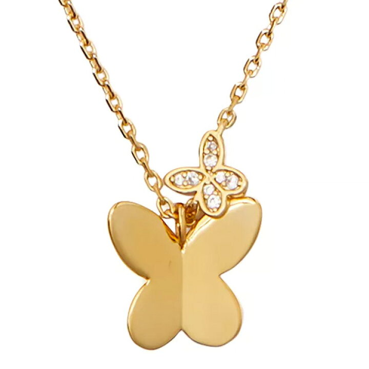楽天市場】ケイトスペード ネックレス WBRUH922 Kate Spade ☆ in a flutter pendant (CLEAR/GOLD)  イン ア フラッター ペンダント（クリア/ゴールド）In a Flutter Butterfly Pendant Necklace : Ｗｉｔ＠ＵＳＡ