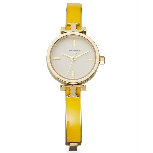 トリーバーチ 腕時計 Tory Burch KIRA WATCH, GOLD-TONE/YELLOW, 22 X 22 MM  (Multi/Yellow) キラ ウォッチ (イエロー) Kira Bangle Watch, 22mm | Ｗｉｔ＠ＵＳＡ