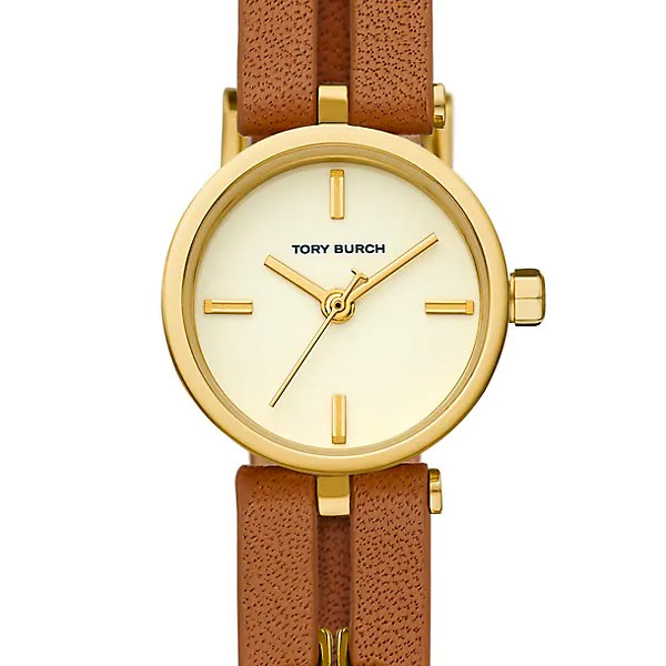 トリーバーチ 腕時計 Tory Burch TBW1450 Kira Watch, 22mm (Luggage) キラ ウォッチ (ラゲッジ)  Kira Luggage Leather Strap Watch, 22mm x 28mm | Ｗｉｔ＠ＵＳＡ