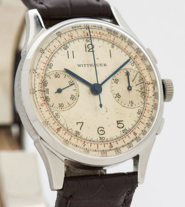 WITTNAUER ウイットナー海外直輸入品【ヴィンテージ】ツーレジスター クロノグラフ アンティーク ウォッチ1950's メンズ腕時計