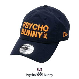 サイコバニー Psycho Bunny PBMG351F PB NEW ERA コラボ CAP ゴルフ 帽子 キャップ ニューエラ
